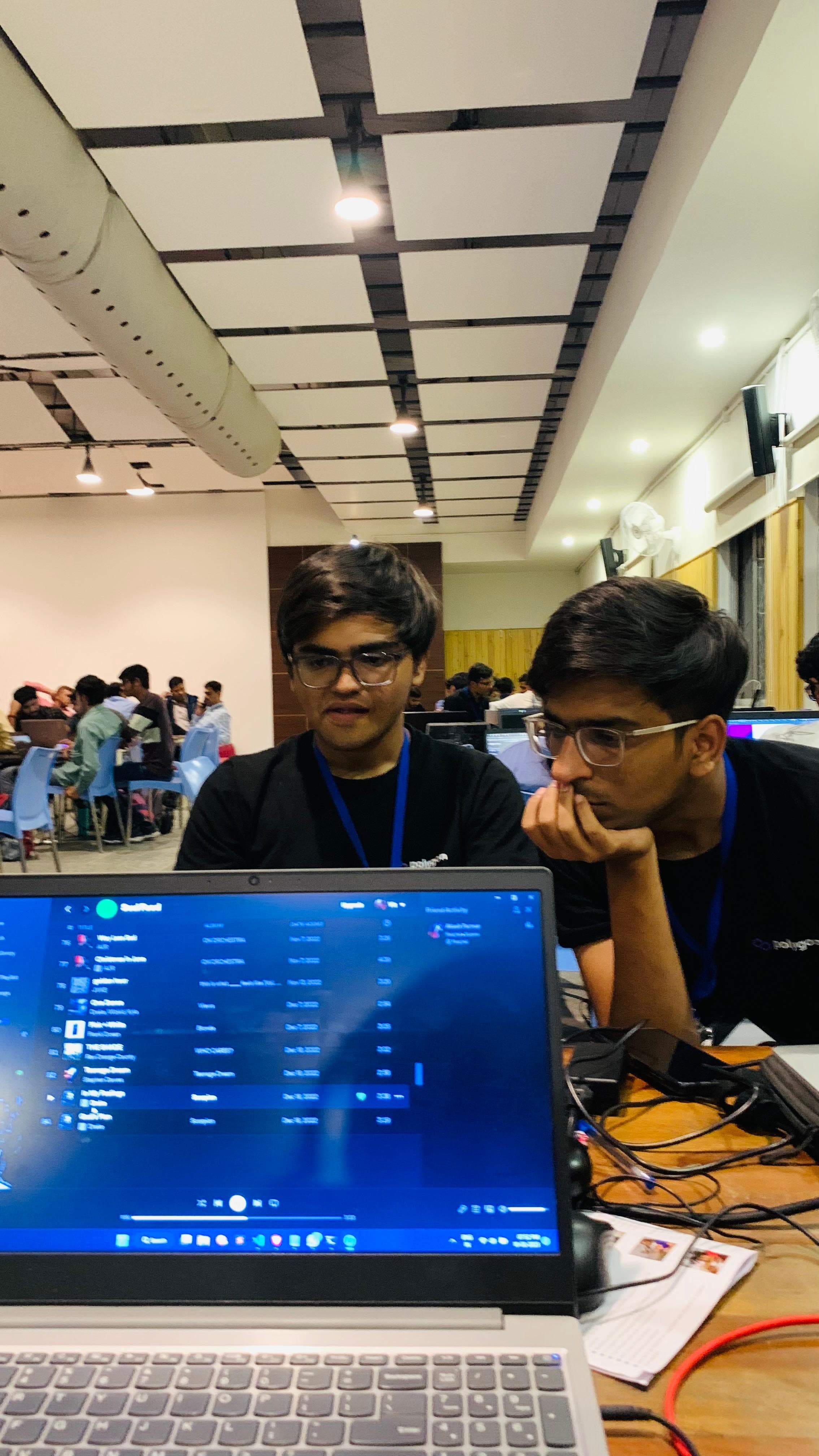 Hackathon team celebrating a win on stage